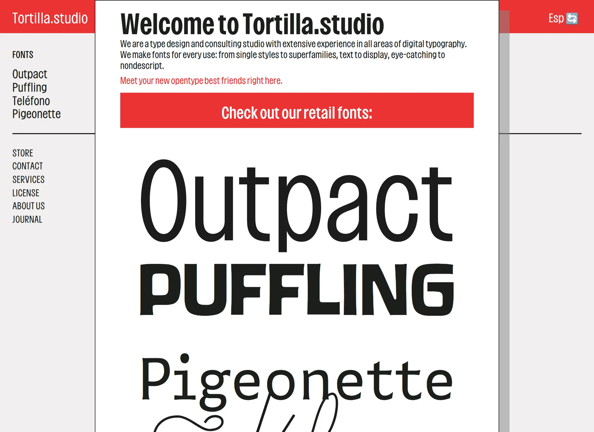 Tortilla.studio - Diseño de Tipografía Digital